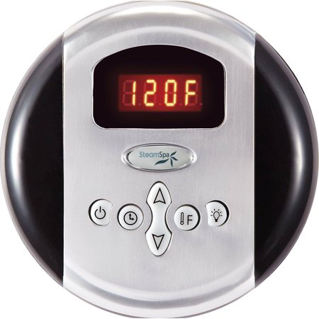 STEAMSPA Programmable Control Panel with Presets in Chrome G-SC-200-PC